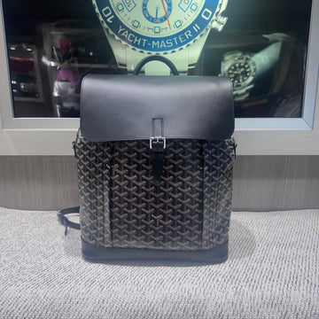 Pre-Owned Goyard Alpin MM Backpack in Black Goyardine