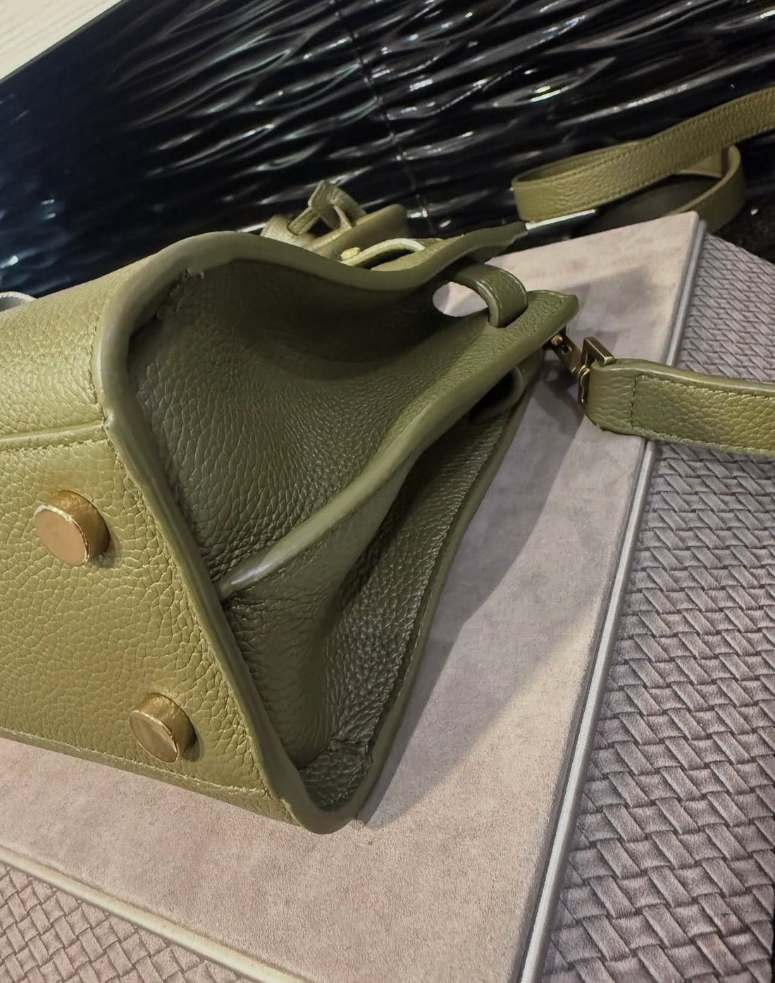 Pre-owned YSL Saint Laurent Sac Du Jour Nano Loden Green (2023)