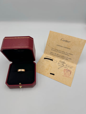 Pre-owned Cartier Love Ring Rose Gold size 54 (6 3/4)