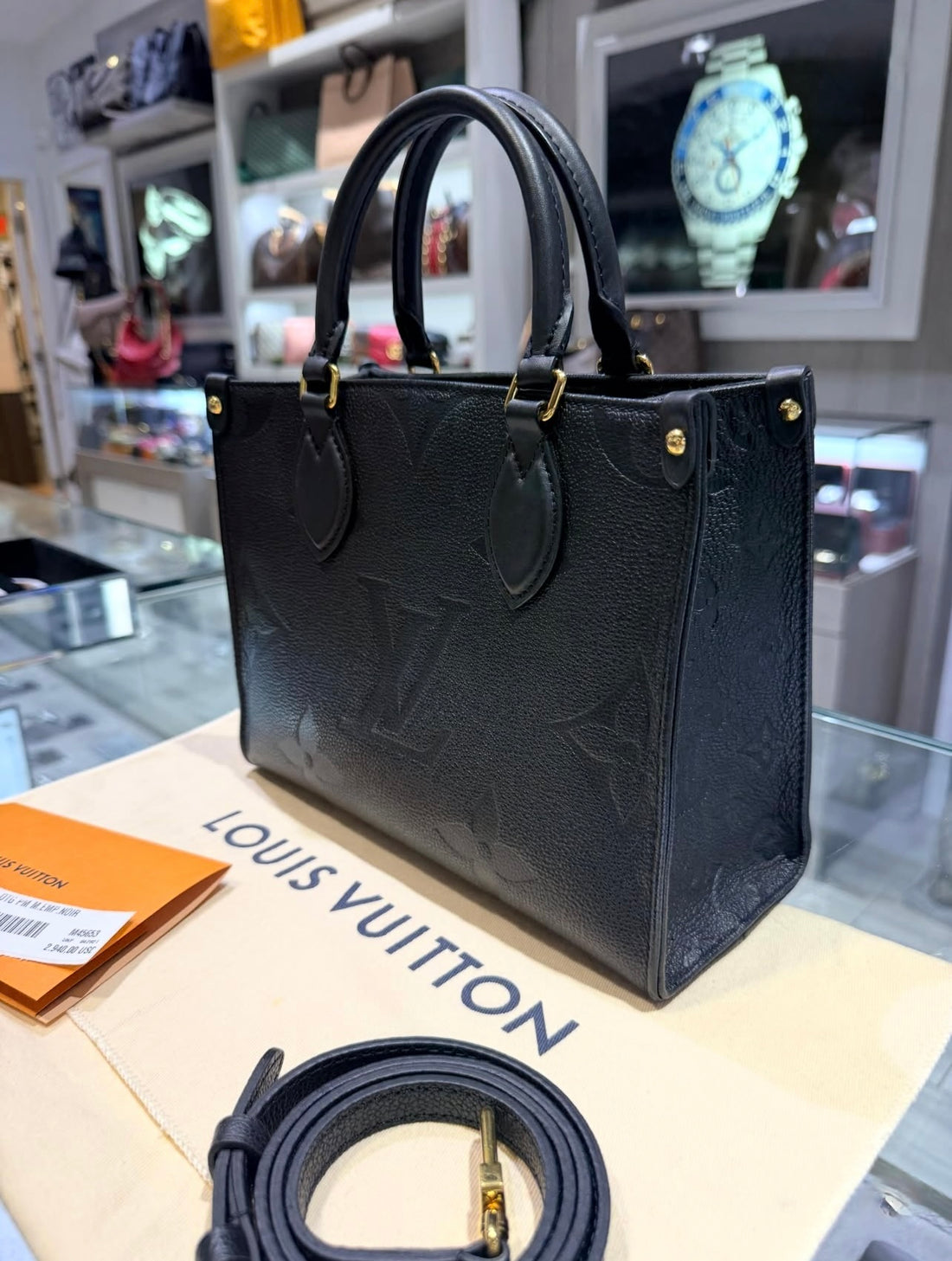 Pre-owned Louis Vuitton OnTheGo PM Monogram Empreinte Leather (2021)
