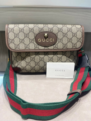 pre-owned Gucci GG Supreme Neo Vintage Belt Bag