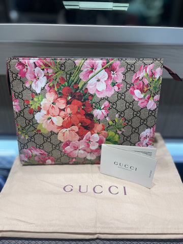 Pre-owned Gucci Floral Bloom Pouch Hibiscus Pink