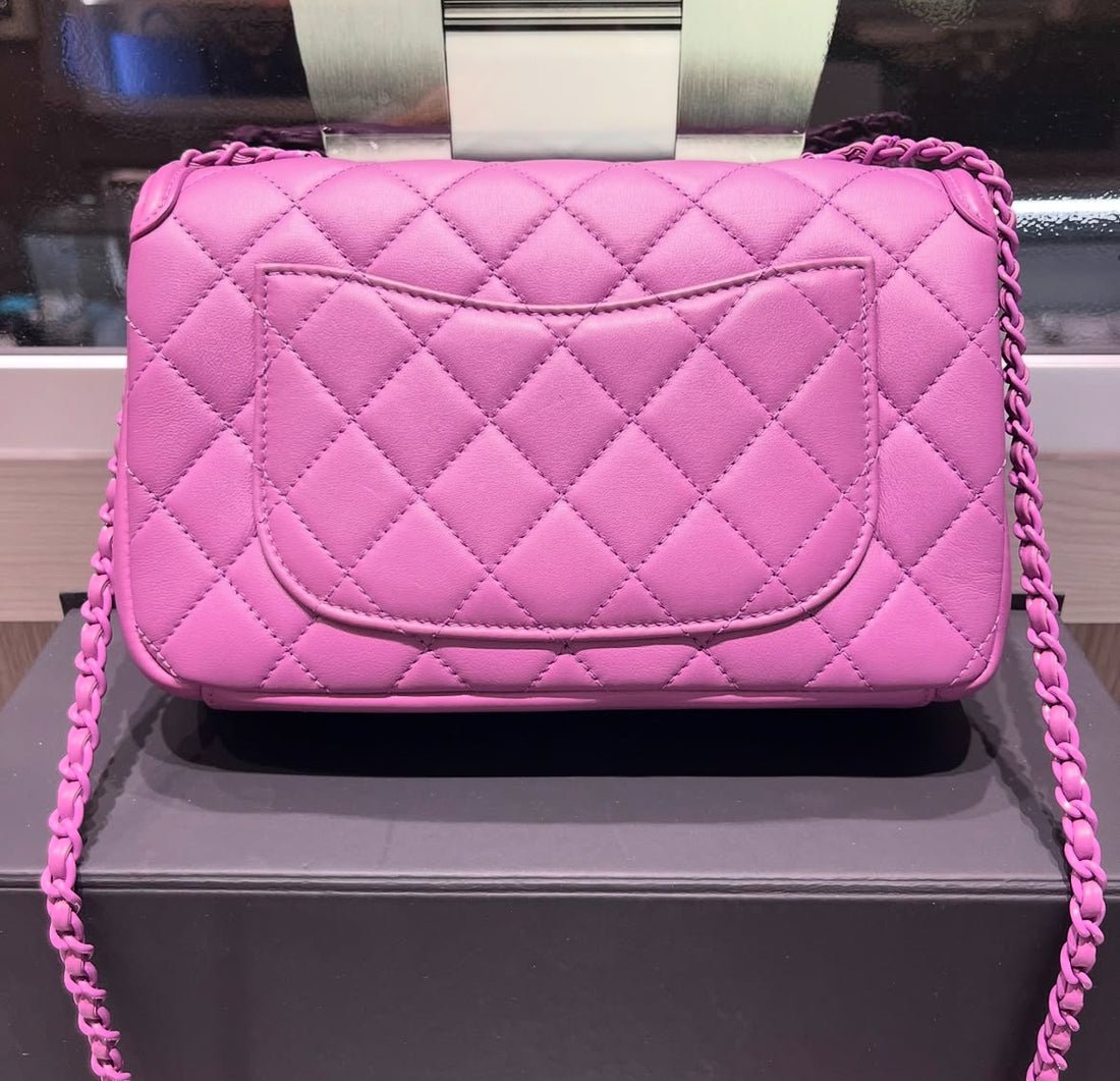 Unworn Chanel Classic Flap bag - Quilted Purple (S/S 2021)