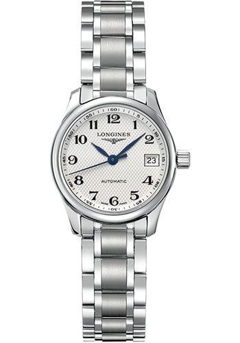 Longines Master Collection Watch - 25.5 mm Steel Case - Silver Barleycorn Arabic Dial - Bracelet - L2.128.4.78.6