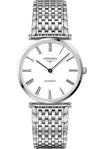 Longines La Grande Classique de Longines Automatic Watch - 36 mm Steel Case - White Roman Dial - Bracelet - L4.908.4.11.6