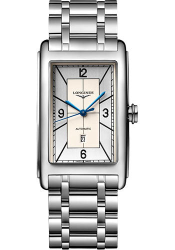 Longines DolceVita Automatic Watch - 28.20 X 47 mm Steel Case - Silver Arabic Dial - Bracelet - L5.767.4.73.6