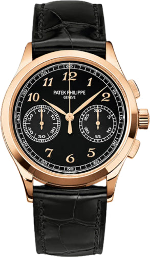 Patek Philippe Complications 39.4mm Black Opaline Arabic Rose Gold Leather - 5170R-010