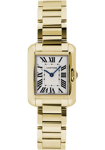 Cartier Tank Anglaise Watch - Small Yellow Gold Case - W5310014