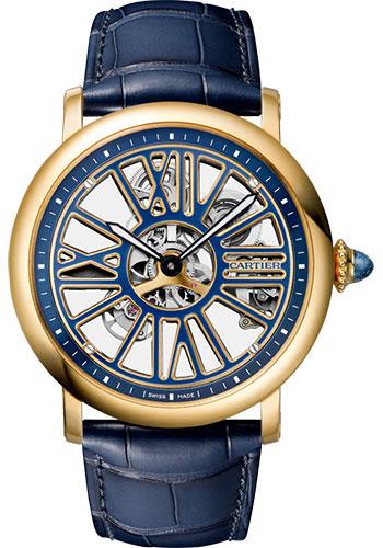 Cartier Rotonde de Cartier Skeleton Watch - 42 mm Yellow Gold Case - WHRO0048