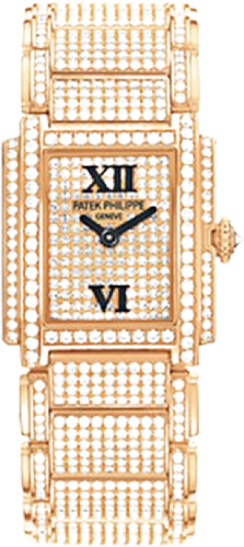 Patek Philippe Twenty~4 Ladies Rose Gold Diamond Pave | 4909/50R-001