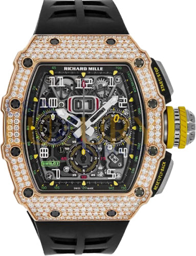 Richard Mille Flyback Chronograph Diamond Set Rose Gold | RM11-03 (1)