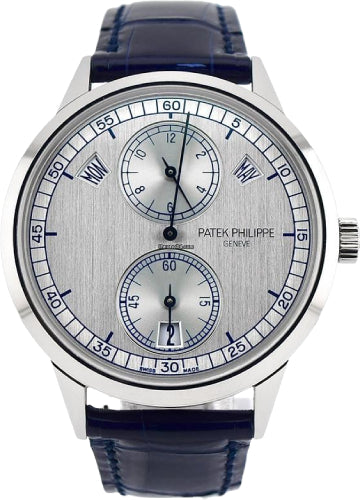 Patek Philippe Complications Annual Calendar Regulator White Gold Silver Dial | 5235G-001