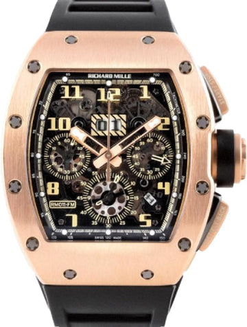 Richard Mille Felipe Massa Ivory Chronograph Rose Gold 50mm Openworked Dial | RM11