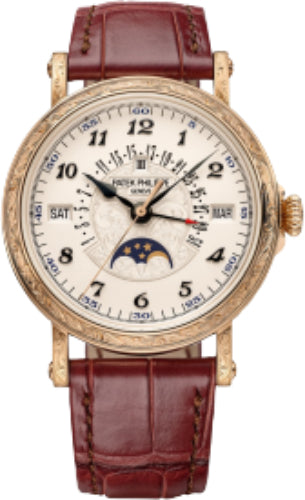 Patek Philippe Grand Complications Retrograde Perpetual Calendar Rare Handcrafts Rose Gold Silver Dial | 5160/500R-001