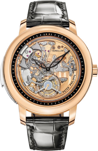 Patek Philippe Grand Complications Minute Repeater Tourbillion Rose Gold Skeleton Dial | 5303R-001