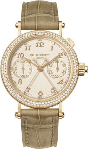 Patek Philippe Grand Complications Ladies Silver Opaline Arabic Rose Gold Manual 33.2mm | 7059R-001