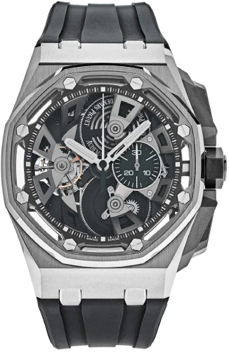 Audemars Piguet Royal Oak Offshore Tourbillon Chronograph Black Stainless Steel Rubber Manual 45mm - 26421ST.OO.A002CA.01