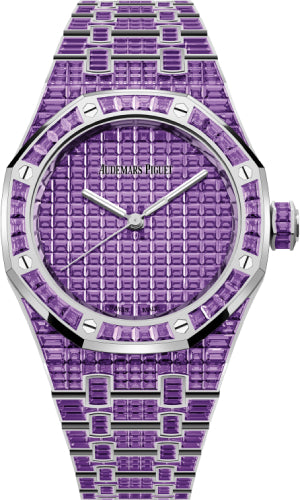 Audemars Piguet Royal Oak Selfwinding Amethyst "50th Anniversary" 37mm White Gold Purple Dial | 15554BC.AY.1274BC.01