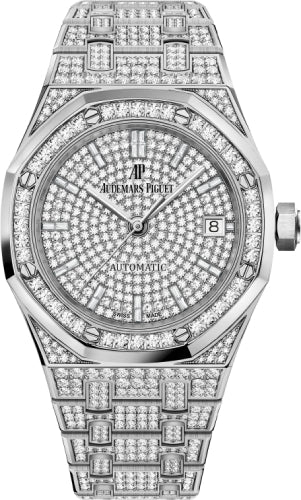 Audemars Piguet Royal Oak White Gold Diamond Pave 37mm | 15452BC.ZZ.1258BC.01