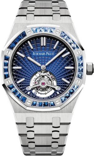 Audemars Piguet Royal Oak Tourbillon Extra-Thin Platinum Blue Dial | 26521PT.YY.1220PT.01