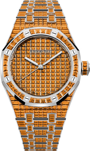 Audemars Piguet Royal Oak Selfwinding Orange Spessartite 37mm "50th Anniversary" White Gold Orange Dial | 15554BC.SE.1274BC.01