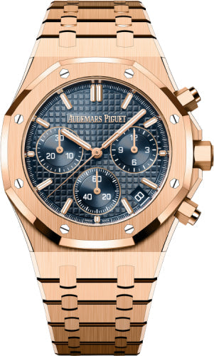 Audemars Piguet Royal Oak Chronograph 41mm 50th Anniversary Rose Gold Blue Dial | 26240OR.OO.1320OR.01