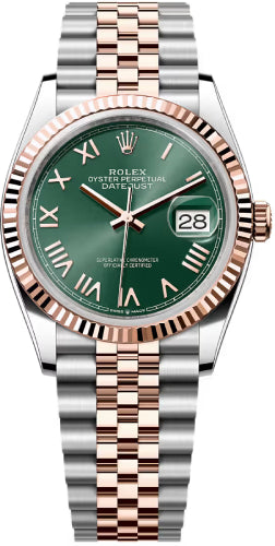 Rolex Datejust 36 Oystersteel Everose Gold Mint Green Dial Jubilee Bracelet - 126231 - 2026