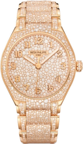 Patek Philippe Twenty~4 Automatic Rose Gold Diamond Paved Dial & Bracelet | 7300/1450R-001