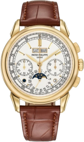 Patek Philippe Grand Complications Chronograph Perpetual Calendar Yellow Gold Silver Dial | 5270J-001