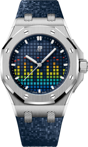 Audemars Piguet Offshore 37mm Music Edition Titanium Blue Dial - 77600TI.OO.A343CA.01