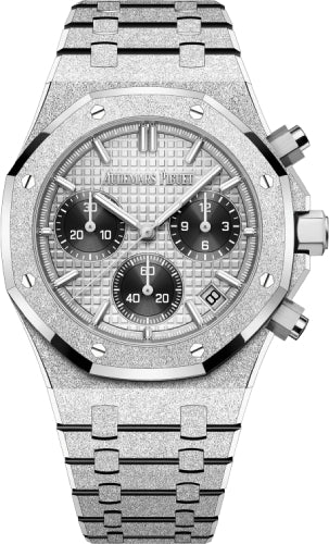 Audemars Piguet Royal Oak 41mm  Chronograph Frosted White Gold Grey Dial - 26240BC.GG.1324BC.01