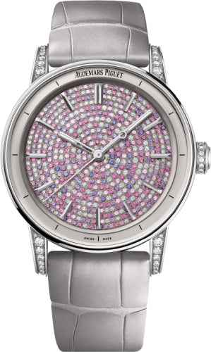 Audemars Piguet Code 11.59 Selfwinding White Gold 38 mm Pink Sapphires & Diamond Dial | 77410BC.ZZ.D132CR.01