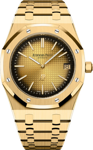 Audemars Piguet Royal Oak Jumbo 39mm Extra-Thin Yellow Gold Smoked Yellow Dial | 16202BA.OO.1240BA.02